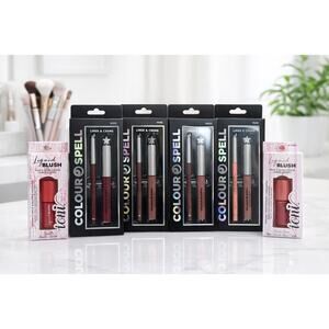 Colour Spell Ultra Matte Lip Creme Lipliner Set Nude Wine Liquid Blush Hydrates